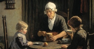Detail of painting by Adolph Artz [Public domain or CC0], via Wikimedia Commons