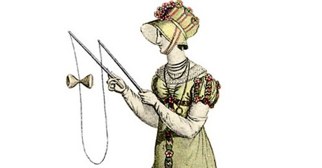 Detail of drawing by unknown 1812 artist (Costumes Parisiens (Scanned by H. Churchyard)) [Public domain], via Wikimedia Commons