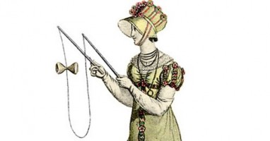 Detail of drawing by unknown 1812 artist (Costumes Parisiens (Scanned by H. Churchyard)) [Public domain], via Wikimedia Commons