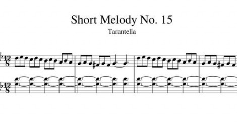 Short Melody No. 15 Tarantella