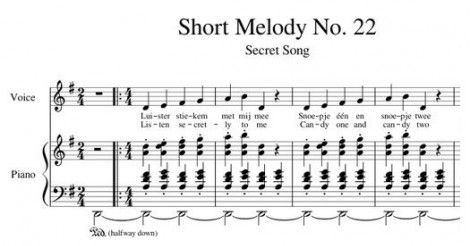 Short Melody No. 22 Secret Song