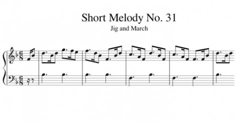 Short Melody No. 31 Jig and March