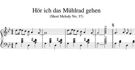 Hör ich das Mühlrad gehen