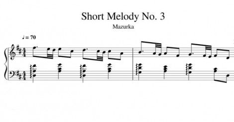 Short Melody No. 3 Mazurka